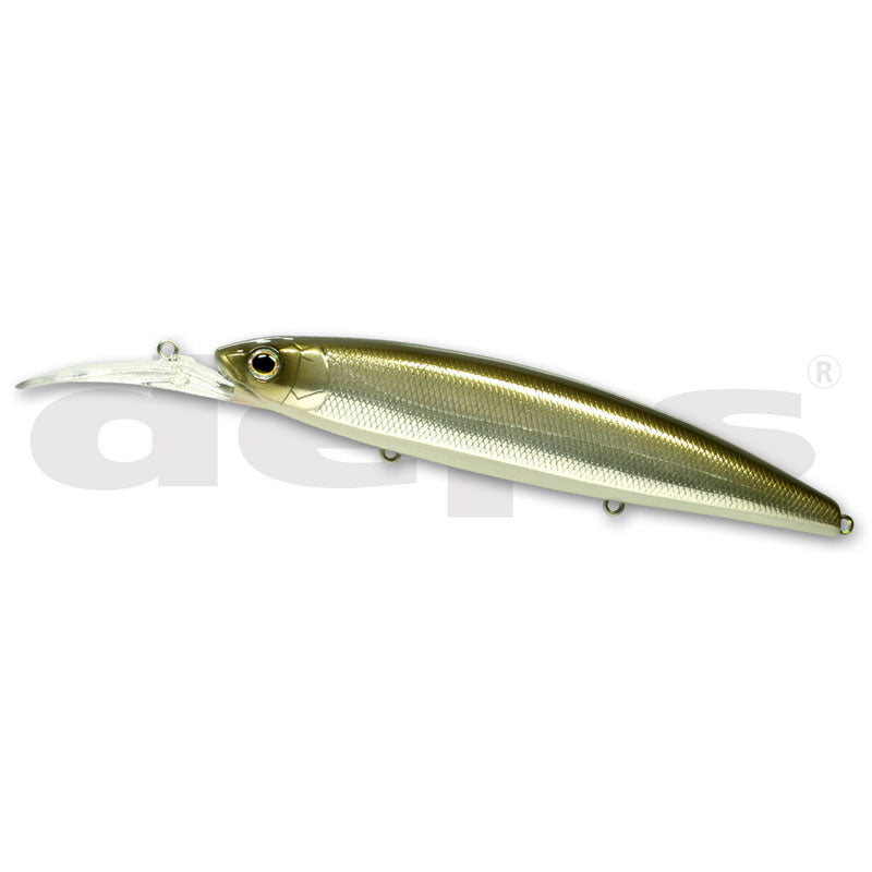 Deps Balisong Minnow Longbill 130 (SF) Jerkbait - #09 Half Mirror Wakasagi-#18 Deadly Keta Hasu-#22 GM Black Gold-#23 Grass Belly Shiner-#24 Blue Moon Galaxy-#28 Clown-#29 Silver Shad-#30 Gamet - Carolina Fishing Tackle LLC
