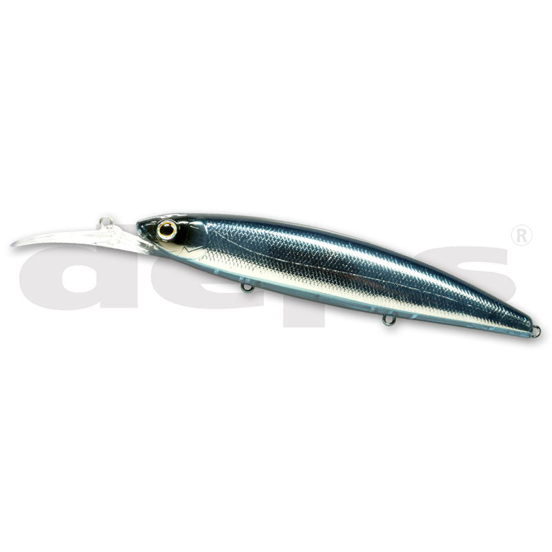 Deps Balisong Minnow Longbill 130 (SF) Jerkbait - #09 Half Mirror Wakasagi-#18 Deadly Keta Hasu-#22 GM Black Gold-#23 Grass Belly Shiner-#24 Blue Moon Galaxy-#28 Clown-#29 Silver Shad-#30 Gamet - Carolina Fishing Tackle LLC