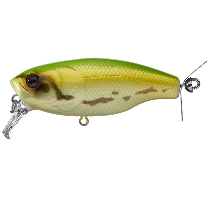 Deps Buzzjet Jr. Wake Bait - #15 Green Back-#13 Black Gold-#17 Real Bass-#06 Angle Flame-#11 Red Scale-#27 Visible Black-#04 Aurora Gold-#19 RF Bluegill-#79 Boned Shad - Carolina Fishing Tackle LLC