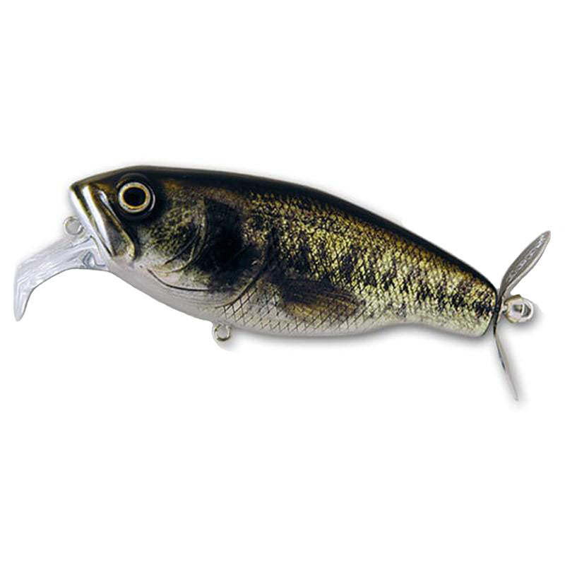Deps Buzzjet Wake Bait - #08 Pond Frog-#18 Real Blue Gill-#19 Real Largemouth-#79 Bone Shad - Carolina Fishing Tackle LLC