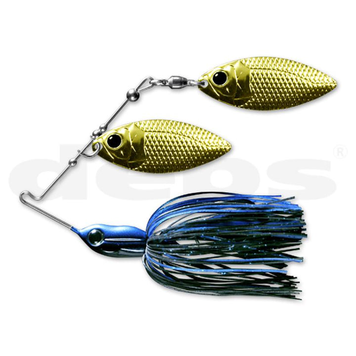 Deps Mini Bros Spinnerbait 3/8 oz (DW) - #07 Blue Black - Carolina Fishing Tackle LLC