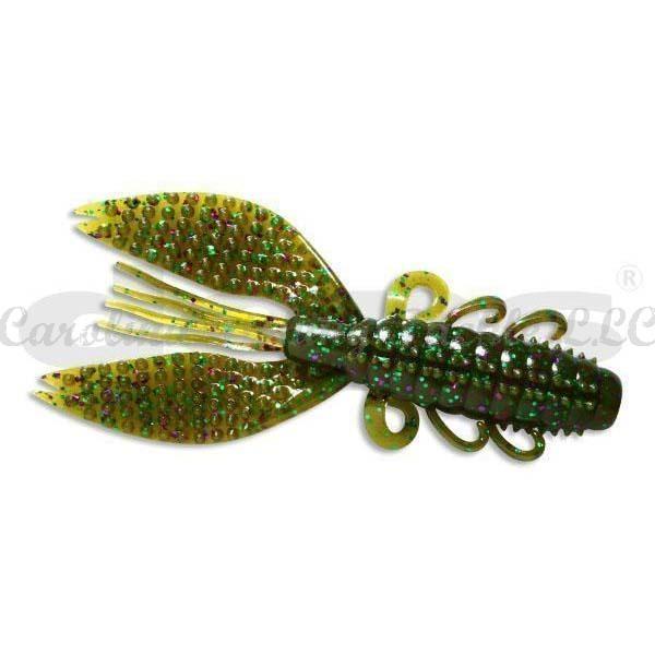 Deps Spiny Craw 4” Creature Bait 8pk - #23 Blue Glitter/Red Glitter-#58 Clear Rose Pepper - Carolina Fishing Tackle LLC