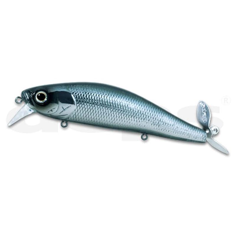 Deps Spiral Minnow Wake Bait - #16 Jet Black-#76 Chartreuse Sexy Shad - Carolina Fishing Tackle LLC