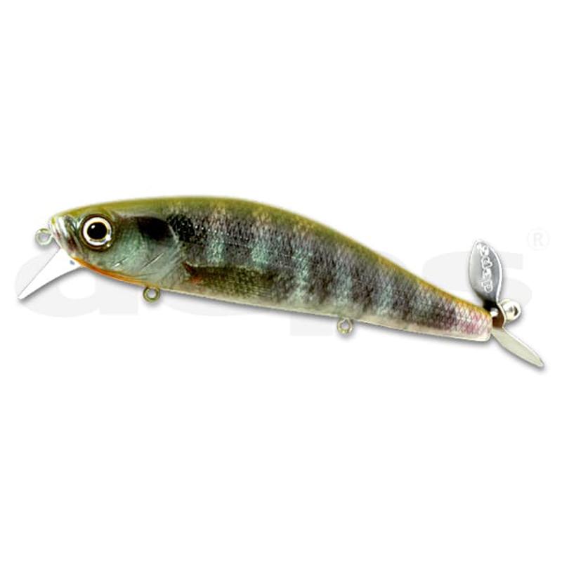 Deps Spiral Minnow Wake Bait - #16 Jet Black-#76 Chartreuse Sexy Shad - Carolina Fishing Tackle LLC