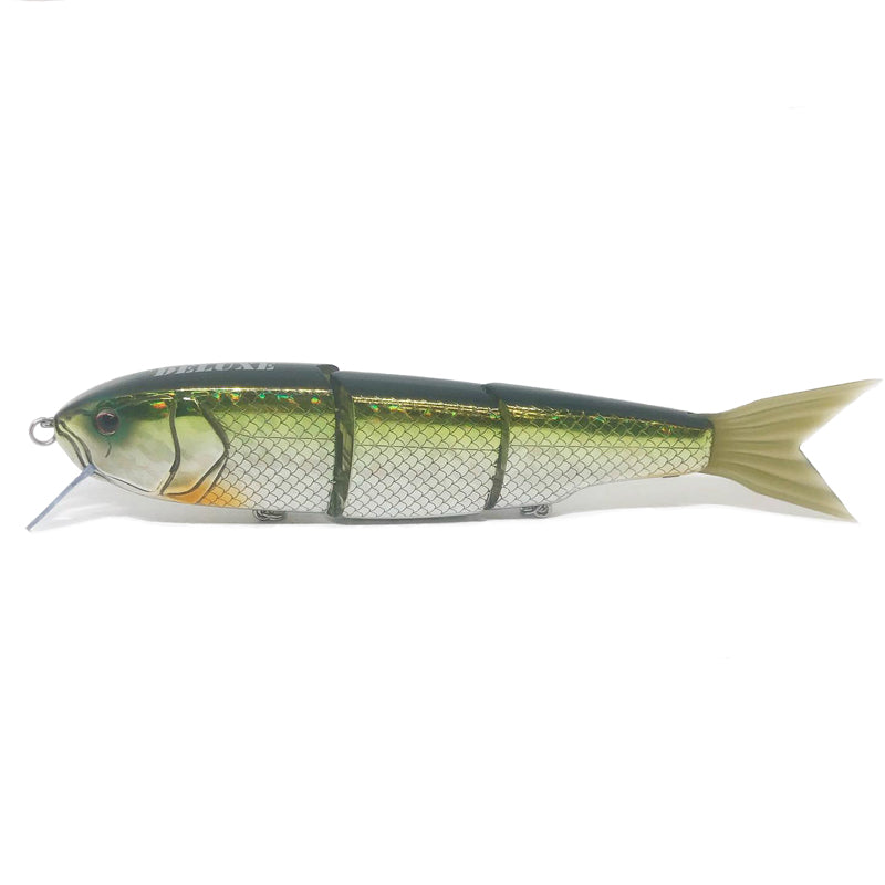 Dream Express Lures Pinky Deluxe Swimbait - #006 Clear Green Magic-#007 Clear Green Black Flake-#009 Clear Purple Black Flake-#010 Celebrity Gold-#011 Sunset Orange - Carolina Fishing Tackle LLC