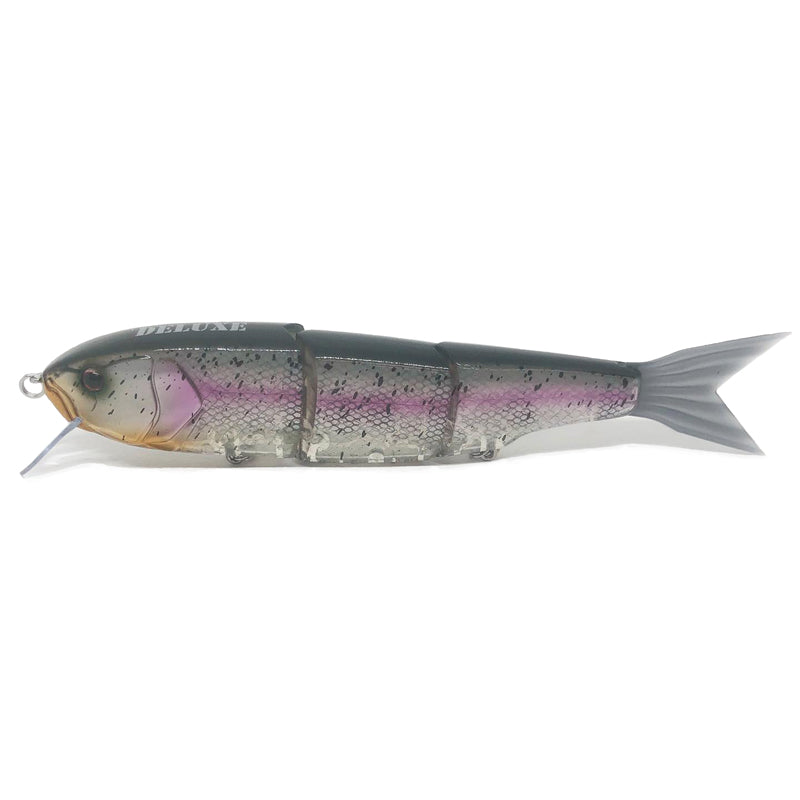 Dream Express Lures Pinky Deluxe Swimbait - #006 Clear Green Magic-#007 Clear Green Black Flake-#009 Clear Purple Black Flake-#010 Celebrity Gold-#011 Sunset Orange - Carolina Fishing Tackle LLC