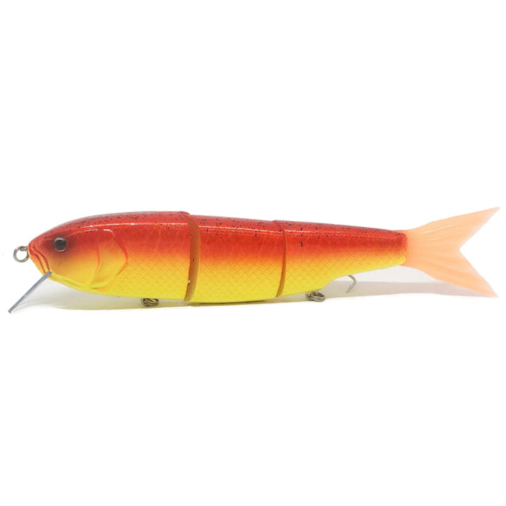 Dream Express Lures Pinky Deluxe Swimbait - #006 Clear Green Magic-#007 Clear Green Black Flake-#009 Clear Purple Black Flake-#010 Celebrity Gold-#011 Sunset Orange - Carolina Fishing Tackle LLC