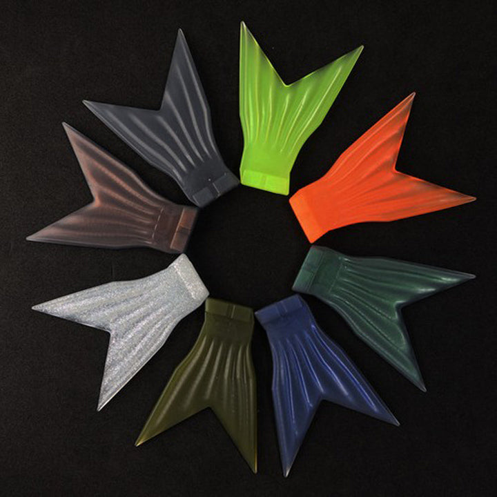 Dream Express Lures Spare Swimbait Tails - #001 Pro Blue-#002 Smoked Copper-#003 Smoke Green-#004 Olive-#005 Smoke Solid-#006 Clear Silver-#007 Bright Orange-#008 Bright Yellow - Carolina Fishing Tackle LLC