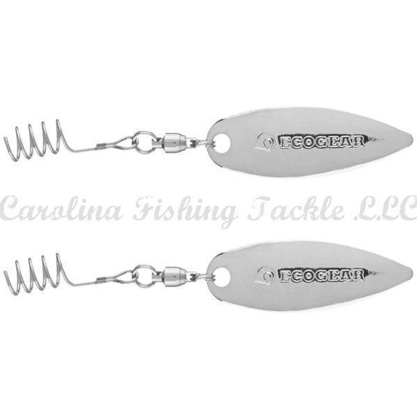 Ecogear Blade Spin (Willow) 2pk - Silver-Gold - Carolina Fishing Tackle LLC