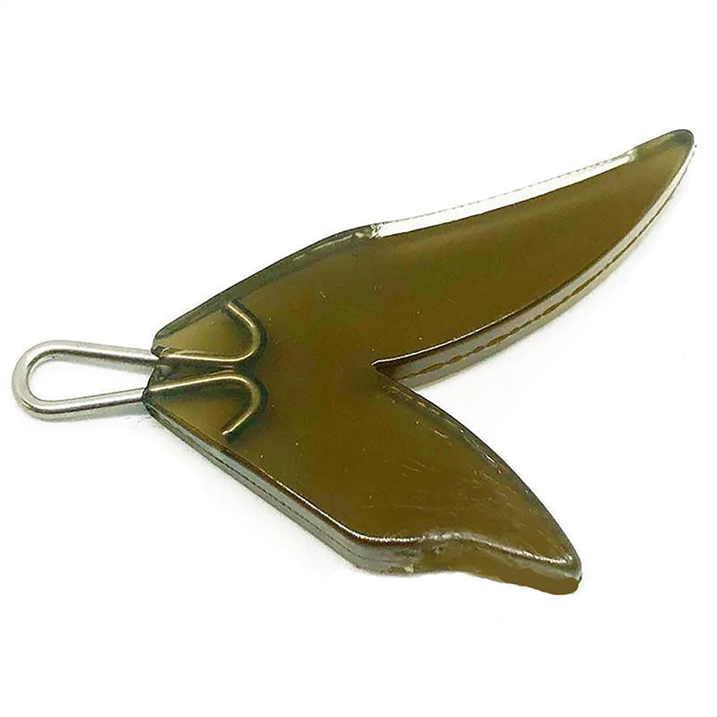Evergreen Combat Lures JDM ES-Drive Replacement Tails - Black-Orange Tint - Carolina Fishing Tackle LLC