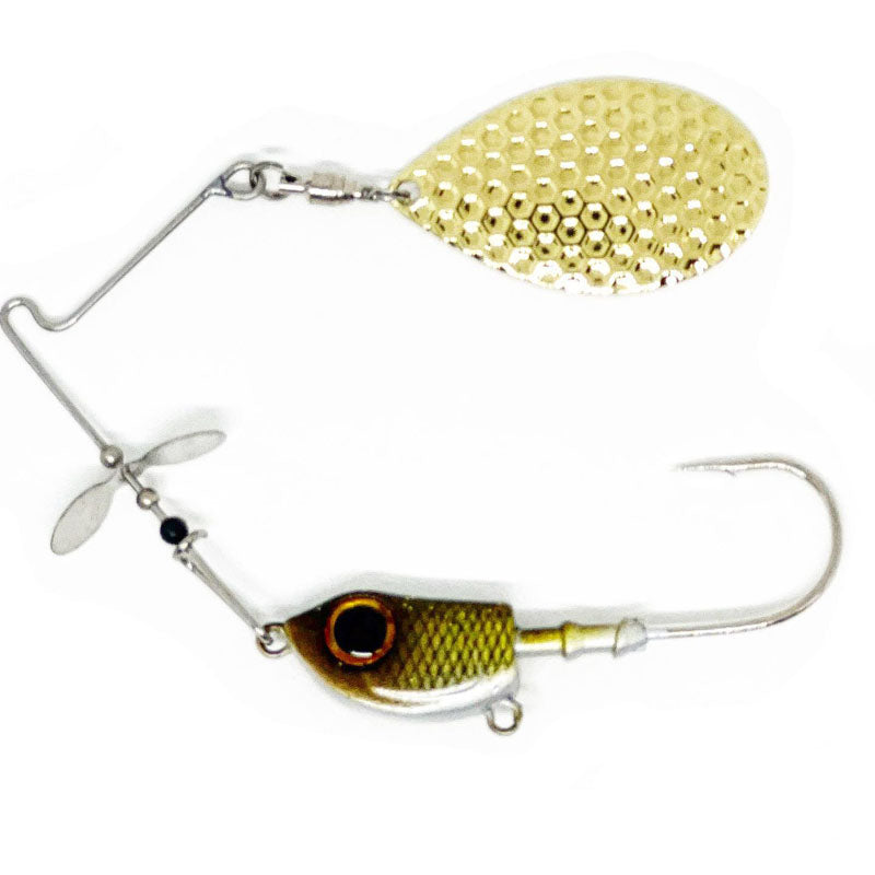 GETNET W-Flash Spin Gold Indiana Blade - Premium Wire Baits from GETNET - Just $12.99! Shop now at Carolina Fishing Tackle LLC