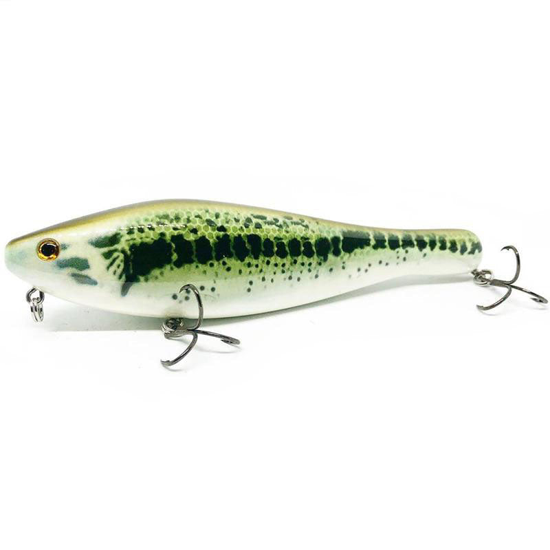 G-Ratt Baits Wild Willy Topwater Walking Bait - Baby Bass-Black-Bone-Pike - Carolina Fishing Tackle LLC