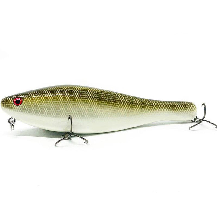 G-Ratt Baits Wild Willy Topwater Walking Bait - Baby Bass-Black-Bone-Pike - Carolina Fishing Tackle LLC