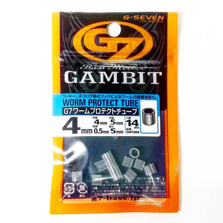G-SEVEN Worm Protect Tube Clear - 4mm-14pk - Carolina Fishing Tackle LLC