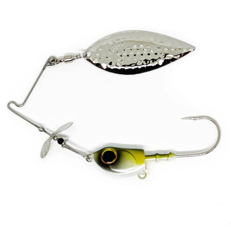 GETNET W-Flash Spin Silver Willow Blade - 1/2 oz - Carolina Fishing Tackle LLC