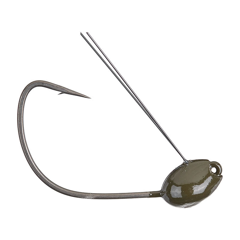 Gamakatsu #1/0 G-Finesse Wacky Fishing Jig Heads 3pk - Green Pumpkin / 3/32 oz-Green Pumpkin / 3/16 oz - Carolina Fishing Tackle LLC