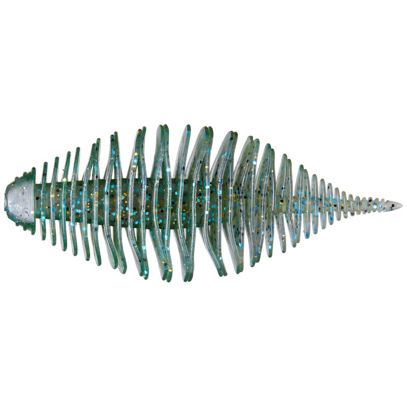 Geecrack 2.8” Bellows Gill 6pk - AJ's Spicy Avocado-#006 Watermelon-#220 Green Pumpkin/Chart-#296 Bug Bomb-#348 Sunburned WM Gill - Carolina Fishing Tackle LLC