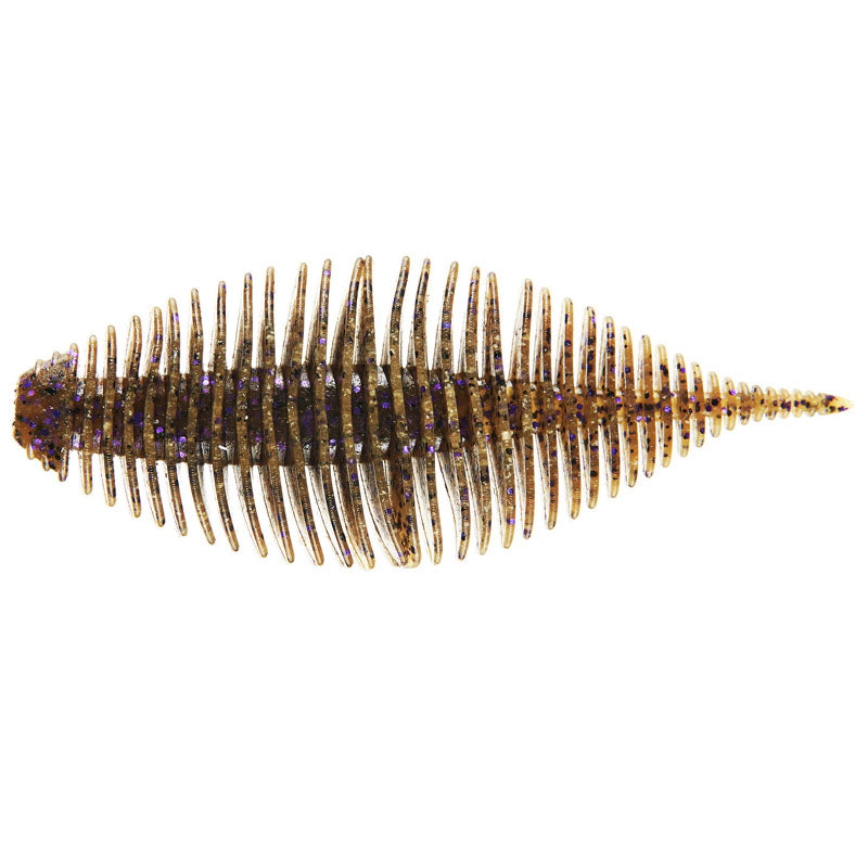 Geecrack 2.8” Bellows Gill 6pk - AJ's Spicy Avocado-#006 Watermelon-#220 Green Pumpkin/Chart-#296 Bug Bomb-#348 Sunburned WM Gill - Carolina Fishing Tackle LLC