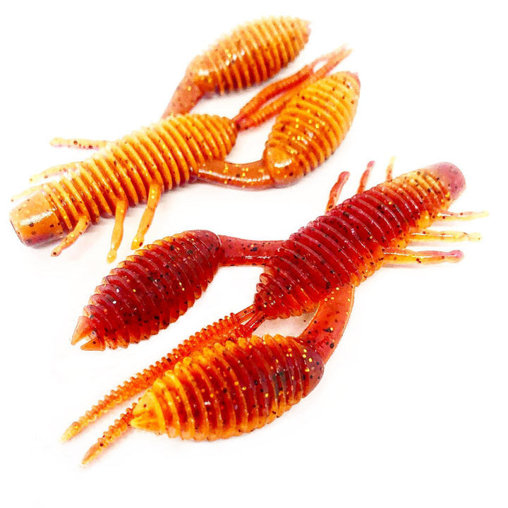 Geecrack 3.5” Bellows Craw - #030 Smokin' Gold-#220 Green Pumpkin Chart-#LV Solar Flare-#371 Bloody Craw - Carolina Fishing Tackle LLC