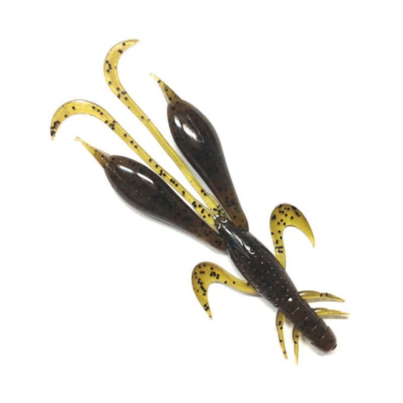 Geecrack 4.8" Bunny Hog Creature Bait 6pk - #212 Cinnamon Shrimp - Carolina Fishing Tackle LLC