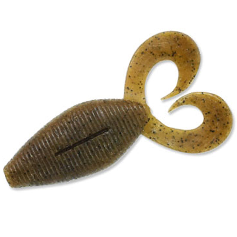 Geecrack 4.8” Spiron Twin Creature Bait 6pk - #005 Green Pumpkin / 4.8 in-#268 Electric Shad / 4.8 in - Carolina Fishing Tackle LLC