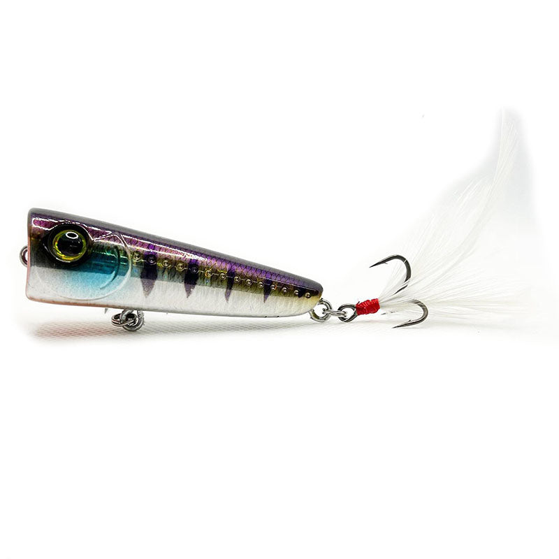 Geecrack 68 Strabbo Popper - #003 Hologram Shad-#006 Hot Tiger Frog (Bone)-#008 Mirror Ball - Carolina Fishing Tackle LLC
