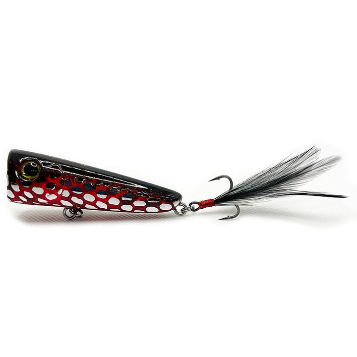 Geecrack 68 Strabbo Popper - #003 Hologram Shad-#006 Hot Tiger Frog (Bone)-#008 Mirror Ball - Carolina Fishing Tackle LLC