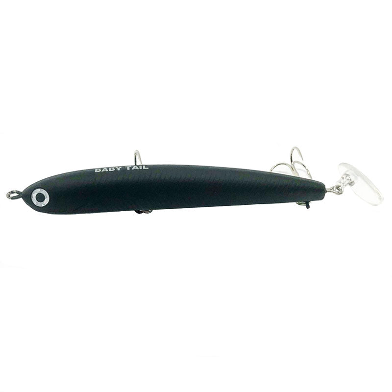 HMKL Lures Baby Tail Jordan 85 - Matte Black-N/Ayu - Carolina Fishing Tackle LLC