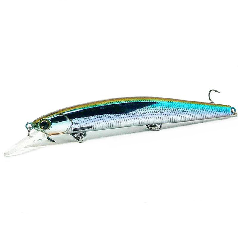 Ima Lures Flit 120 Select Jerkbaits - #FT120-107 Olive Herring-#FT120-100 Silver Flash-#FT120-101 Gold Flash-#FT120-102 Clown-#FT120-104 Chartreuse Shad-#FT120-105 American Shad-#FT120-152 Phantom Craw-#FT120-199 Clear - Carolina Fishing Tackle LLC
