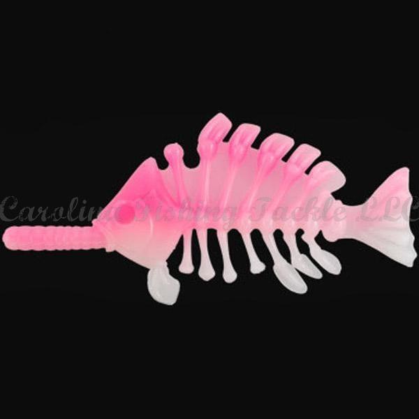 Imakatsu Gill Bone Flat Tail - #S-11 Black / 4 in-#S-22 Strawberry Milk / 5.5 in - Carolina Fishing Tackle LLC