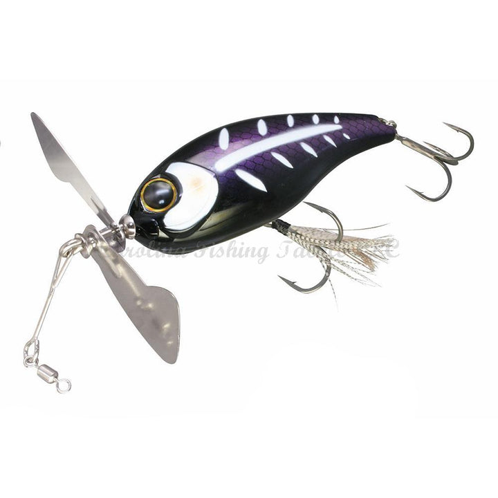 Jackall Chop Cut Propbait - Skeleton Bone-Black White Bone-Green Frog - Carolina Fishing Tackle LLC