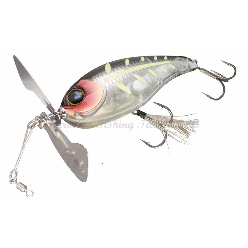 Jackall Chop Cut Propbait - Skeleton Bone-Black White Bone-Green Frog - Carolina Fishing Tackle LLC