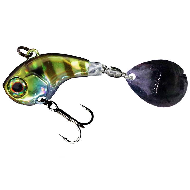 Jackall Deracoup Tail Spinner - HL Black &amp; Gold / 1 oz-HL Lime Gold / 1 oz-HL Red Tiger / 3/4 oz-HL Red Tiger / 1 oz - Carolina Fishing Tackle LLC