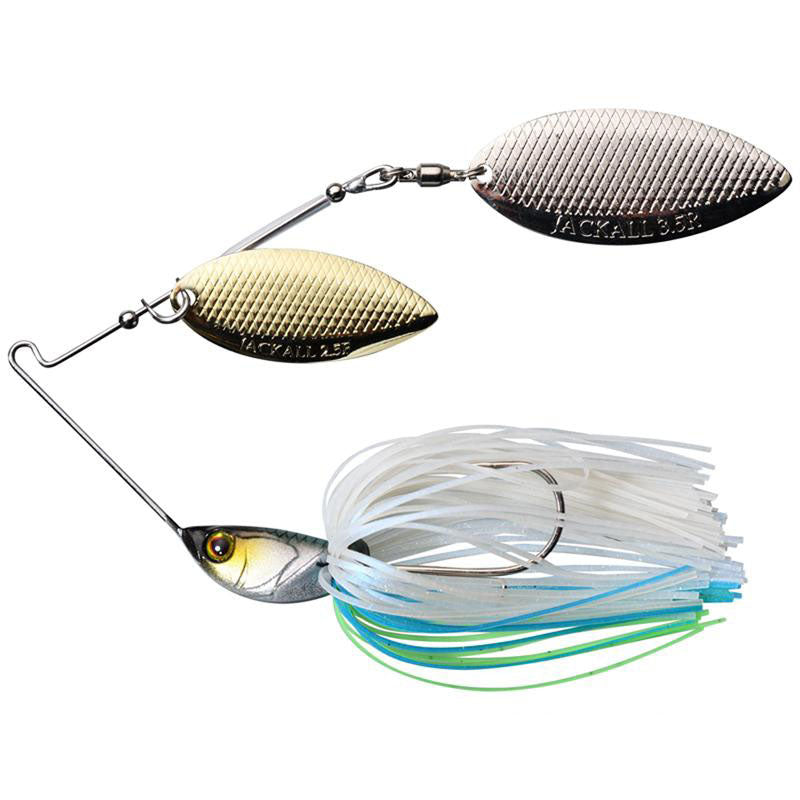 Jackall DoooN Spinnerbaits Double Willow Blades - Blue Herring / 3/8 oz-Blueback Chartreuse / 1/2 oz-Bluegill / 3/8 oz-Bluegill / 1/2 oz-Chart Back White / 3/8 oz-Sexy Pro Blue / 3/8 oz - Carolina Fishing Tackle LLC
