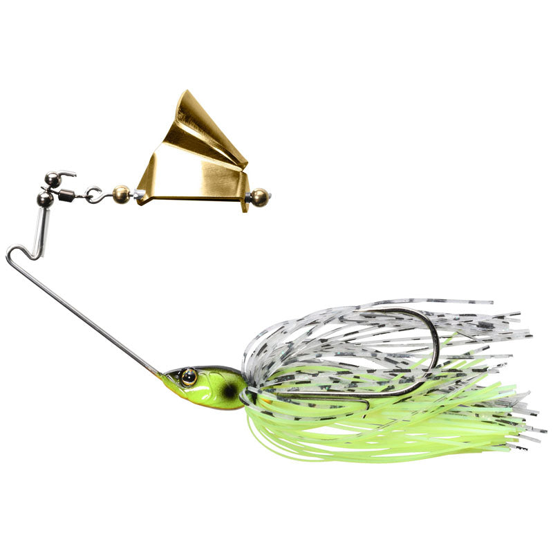 Jackall Gargle 3/8 oz Buzzbait - Black Back Chartreuse-Chartreuse Tail Gill-Chartreuse Pearl-Hasu Silver - Carolina Fishing Tackle LLC