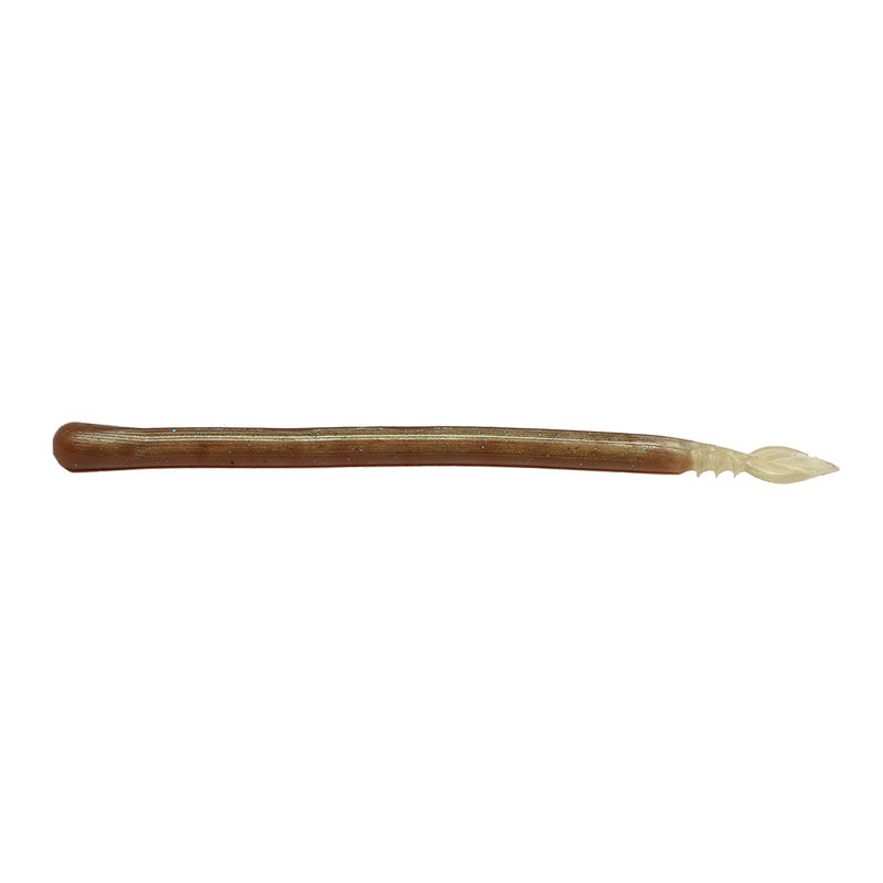 Kaesu 6.5” Delta Worm 6pk - Rusty Shad-Strobe Gill-Blood-Gold Smoke Fin-Strobe Blood - Carolina Fishing Tackle LLC