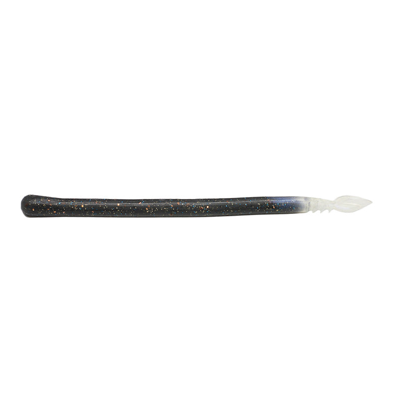 Kaesu 6.5” Delta Worm 6pk - Rusty Shad-Strobe Gill-Blood-Gold Smoke Fin-Strobe Blood - Carolina Fishing Tackle LLC