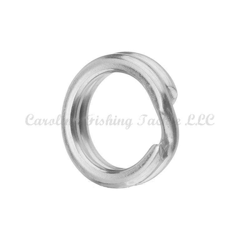 Kahara Split Rings (Color Nickel) 10pk - #4 - 4kg - Carolina Fishing Tackle LLC