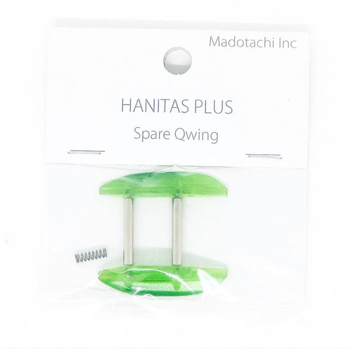 Madotachi Hanitas Plus Spare Q-wings - Clear/Chartreuse-Clear Smoke-Clear Green - Carolina Fishing Tackle LLC