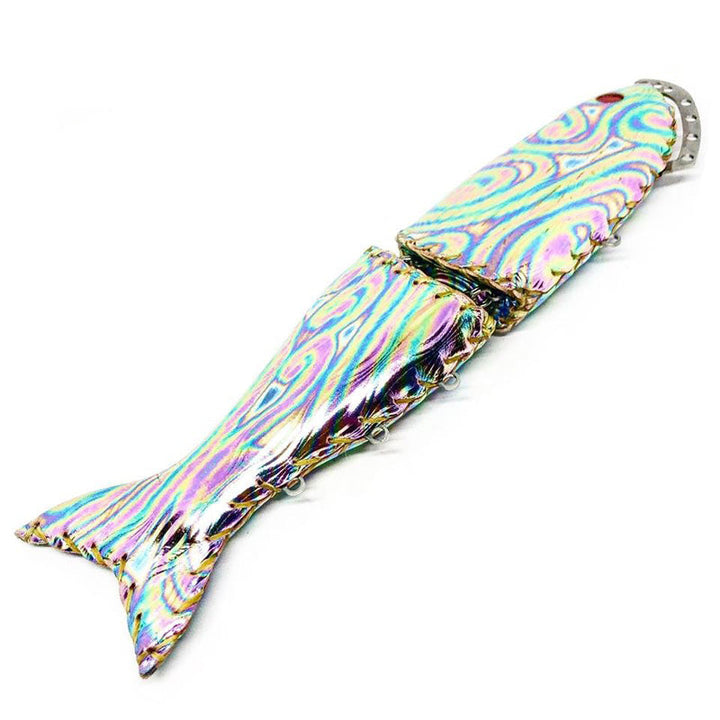 Manifold Detail Works 2020 PATIINO Swimbait (YUGO Frame) - Metallic Rainbow-Orange Rainbow-Metallic Blue - Carolina Fishing Tackle LLC