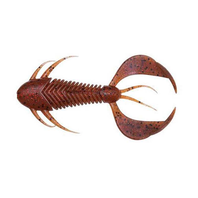 Megabass 3" Rock Hog Creature Bait (6pk) - Orange Back Chart-Ebimiso Red Flake-Clear Orange/Rainbow Flake-Moebi-Solid Red-Black Back Clear Red - Carolina Fishing Tackle LLC