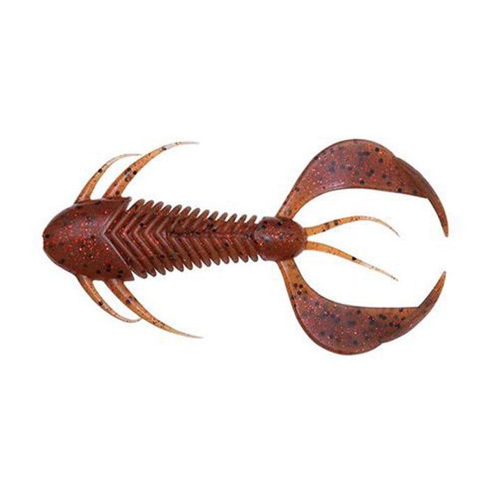 Megabass 3" Rock Hog Creature Bait (6pk) - Orange Back Chart-Ebimiso Red Flake-Clear Orange/Rainbow Flake-Moebi-Solid Red-Black Back Clear Red - Carolina Fishing Tackle LLC