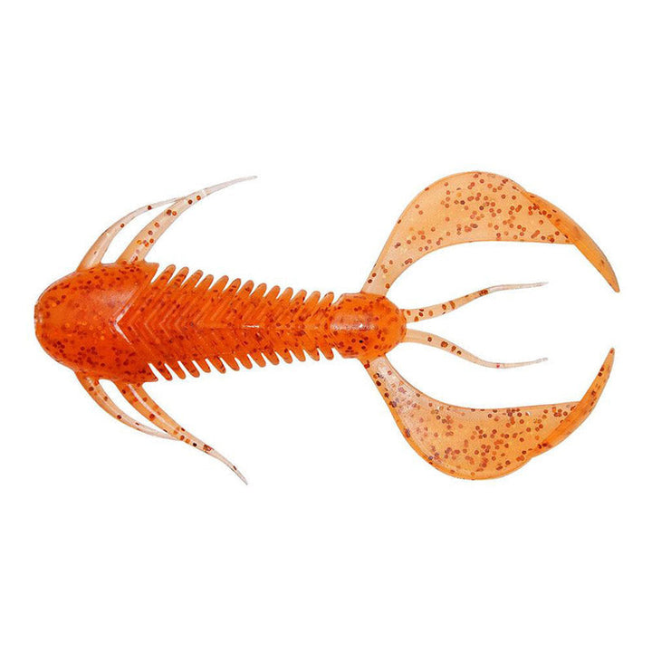 Megabass 3" Rock Hog Creature Bait (6pk) - Orange Back Chart-Ebimiso Red Flake-Clear Orange/Rainbow Flake-Moebi-Solid Red-Black Back Clear Red - Carolina Fishing Tackle LLC