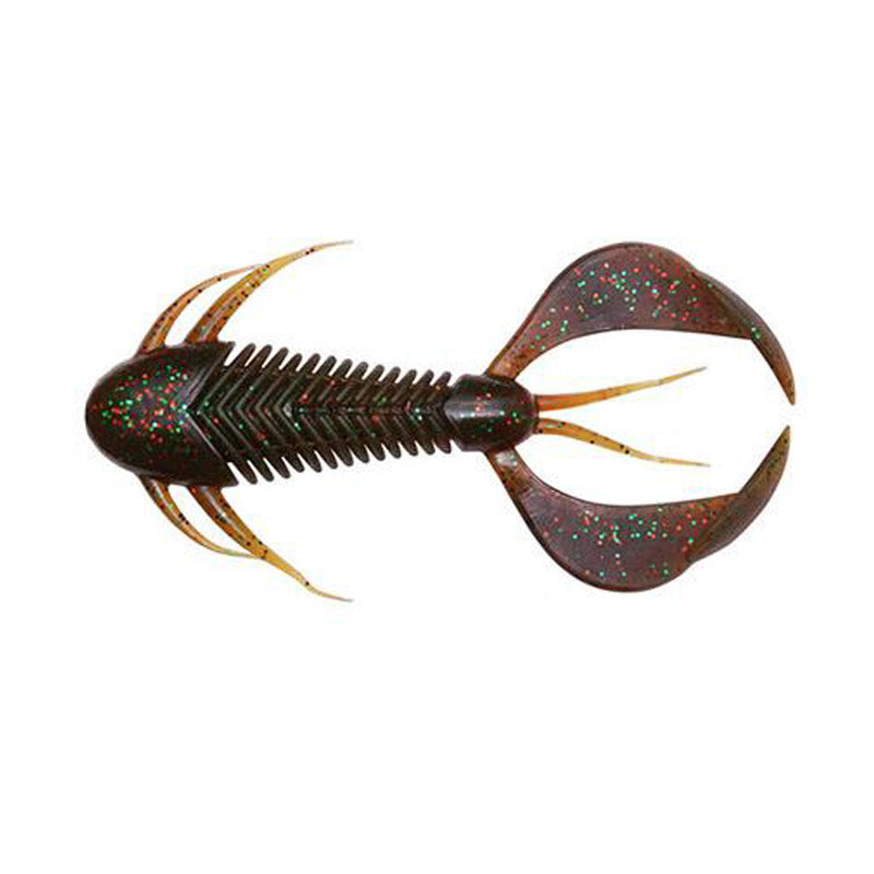 Megabass 3" Rock Hog Creature Bait (6pk) - Orange Back Chart-Ebimiso Red Flake-Clear Orange/Rainbow Flake-Moebi-Solid Red-Black Back Clear Red - Carolina Fishing Tackle LLC