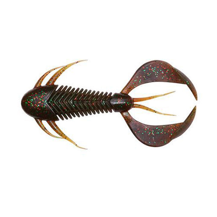 Megabass 3" Rock Hog Creature Bait (6pk) - Orange Back Chart-Ebimiso Red Flake-Clear Orange/Rainbow Flake-Moebi-Solid Red-Black Back Clear Red - Carolina Fishing Tackle LLC