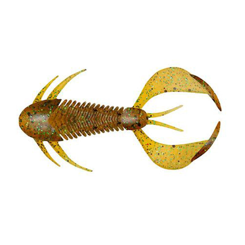 Megabass 3" Rock Hog Creature Bait (6pk) - Orange Back Chart-Ebimiso Red Flake-Clear Orange/Rainbow Flake-Moebi-Solid Red-Black Back Clear Red - Carolina Fishing Tackle LLC