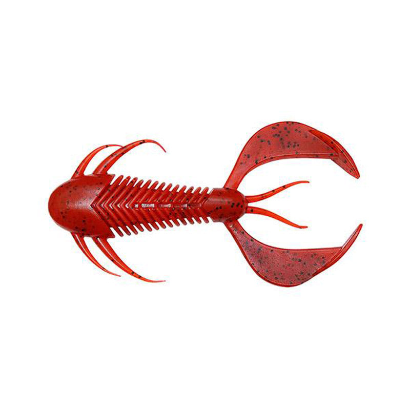 Megabass 3" Rock Hog Creature Bait (6pk) - Orange Back Chart-Ebimiso Red Flake-Clear Orange/Rainbow Flake-Moebi-Solid Red-Black Back Clear Red - Carolina Fishing Tackle LLC