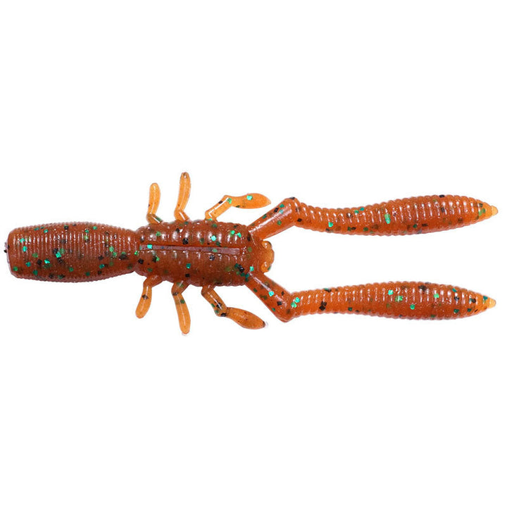 Megabass 4” Bottle Shrimp (6pk) - Ebimiso RF-Kasumi Green Flake-Cinnamon Blue Flake-Light Watermelon-Root Beer / Green & Black Flake-Scuppernong / Blue Flake-Noike Shrimp-Numa EBI - Carolina Fishing Tackle LLC