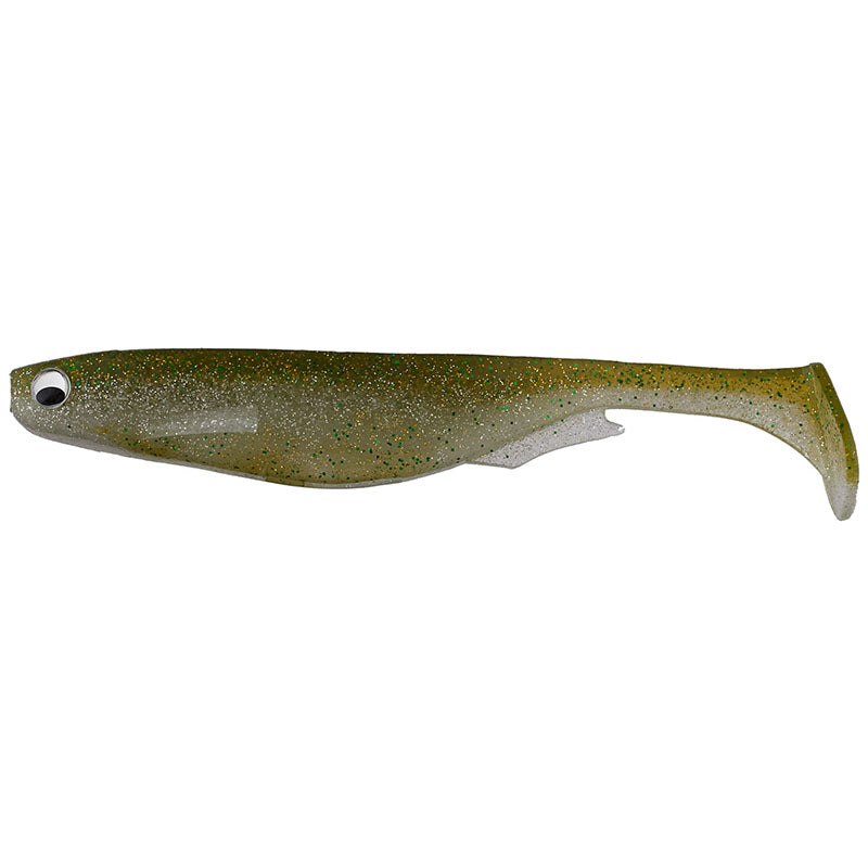 Megabass 5" Spark Shad Swimbaits 5pk - Baby Bass-Green Pumpkin-Neon Pepper-Purple Haze-Rainbow Trout-Royal Gill-Scuppernong - Carolina Fishing Tackle LLC