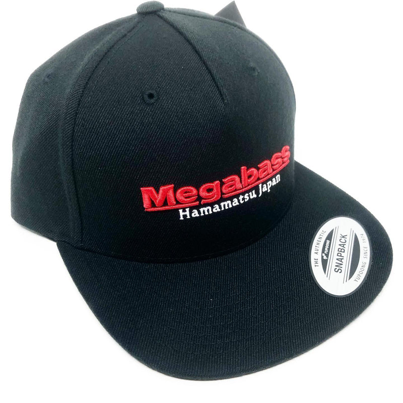 Megabass Hat Classic Snap Back Black/Red Flat Bill - Default Title - Carolina Fishing Tackle LLC
